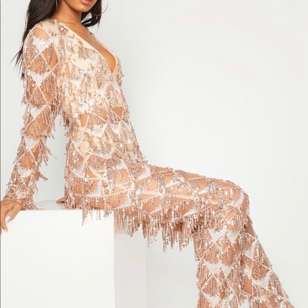 PrettyLittleThing Sequin Jumpsuit - Worn Once!